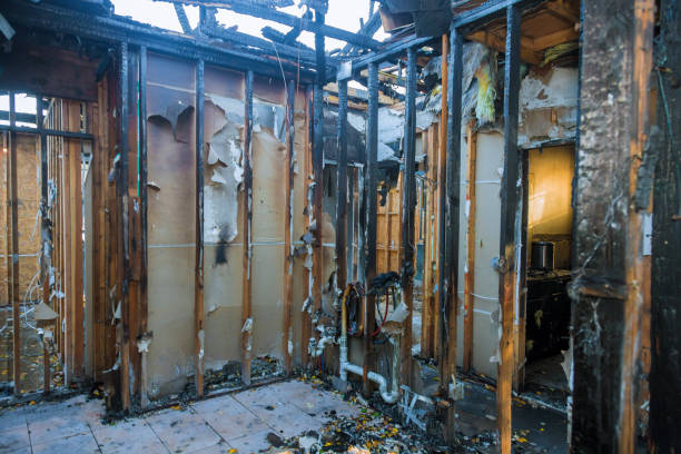 Professional Fire Damage Assessment technician working in Sharon, WI